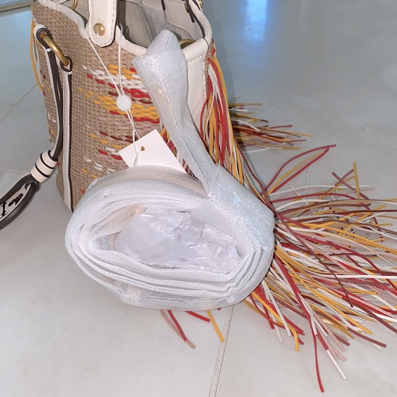 NWT Tory Burch Miller Fringe Mini Bucket Bag - Picture 3 of 9
